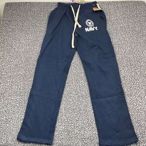 US Navy Sweatpants Men Small Navy Blue Pro-Weave Fleece Lounge Pants 26x33 New